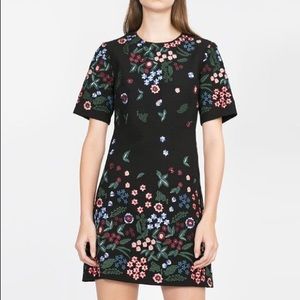 Zara Dress - black and floral - tags on